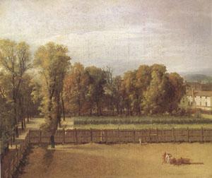 Jacques-Louis  David View of the Garden of the Luxembourg Palace (mk05) Sweden oil painting art